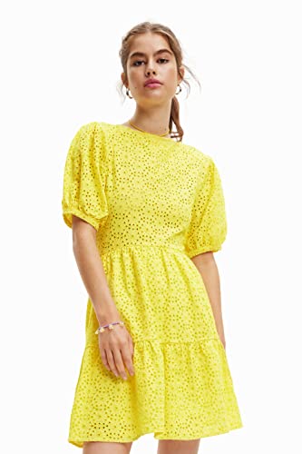 Desigual Sukienka damska, żółty, XL