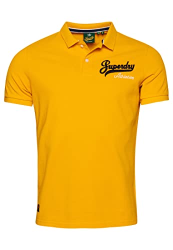 Superdry koszulka polo haftowana bluza męska, Utah Gold, 3XL