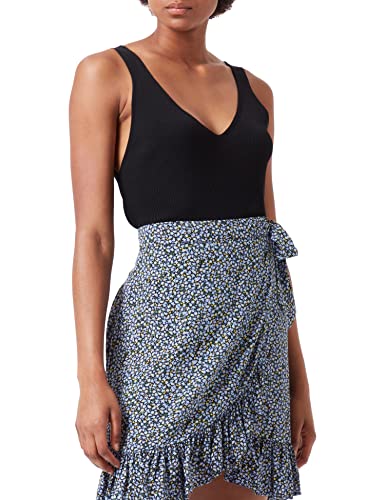 TOM TAILOR Denim Damski Podstawowy top z dzianiny 1031470, 14482 - Deep Black, XL