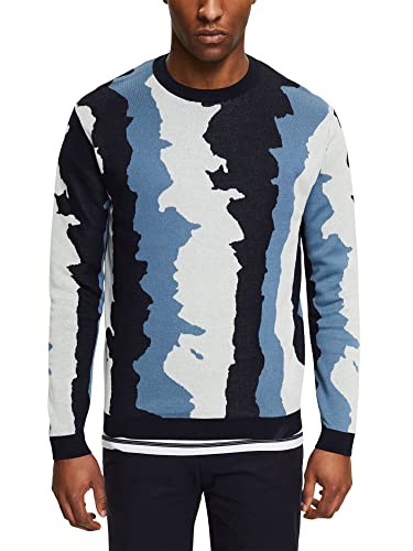ESPRIT Collection Sweter męski, 420 / szary niebieski, XXL