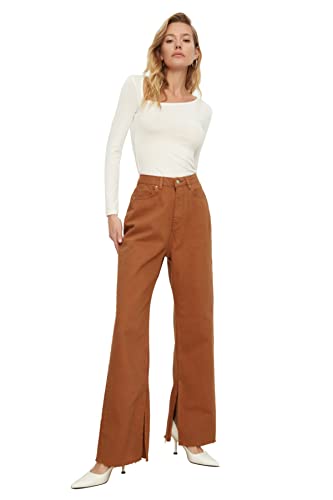 Trendyol Dżinsy damskie, Camel, 32