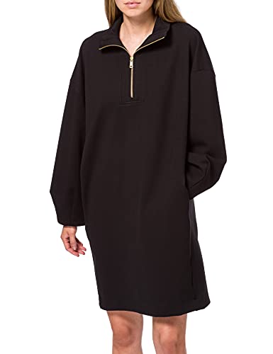 Scotch & Soda Damska sukienka oversized Sweat Dress z recyklingu poliester sukienka blend, Black 0008, M