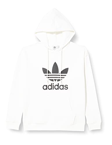 adidas Damska bluza z kapturem Adicolor Trefoil, biały, 54