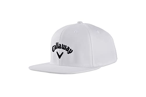 Callaway Czapka Flat Bill dla dorosłych, uniseks, biała, rozmiar uniwersalny