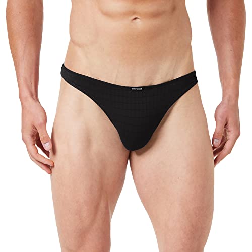 Bruno Banani Stringi męskie, Czarny (Karo 125)., XXL