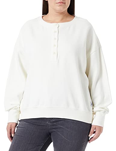 Lee Sweat Henley Damska koszulka dresowa, Ecru, L