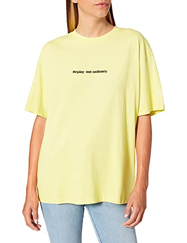 Replay T-shirt damski, 750 Lemon Yellow, S