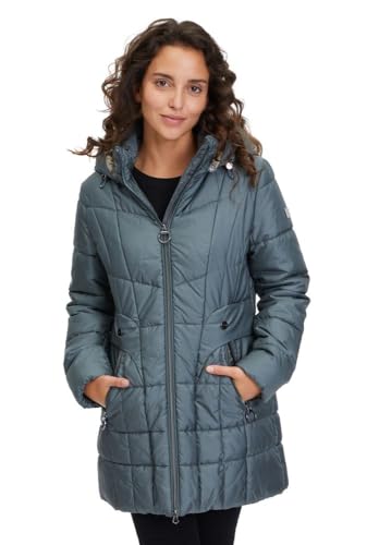 Betty Barclay Damska kurtka outdoorowa z odpinanym kapturem, Dusty Petrol, 38