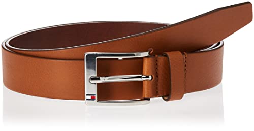 Tommy Hilfiger Męski pasek New Aly Belt, Brązowy (Dark Tan 257), 80