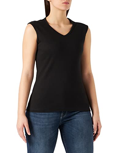 Spiral Direct Damska kamizelka z motywem Urban Fashion-Sześciokątna szyja, bez rękawów