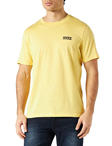 HUGO T-shirt męski, żółty (Light/Pastel Yellow 741), L