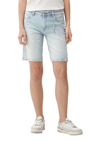 s.Oliver Jeansy damskie bermudy, Karolin Straight Leg, niebieskie, 38, niebieski, 38
