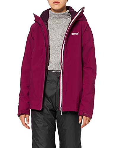 Regatta Damska kurtka 3-w-1 3 w 1 z kapturem 3 w 1 z kapturem wodoodporna, oddychająca i izolująca z szwami wszytymi i klejonymi szwami 3 w 1s damska