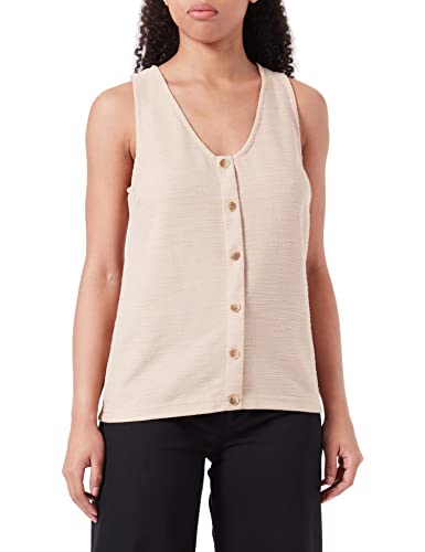 ICHI Damska koszulka IHALABAMA TO3, na ramiączkach, 151308/Doeskin, S