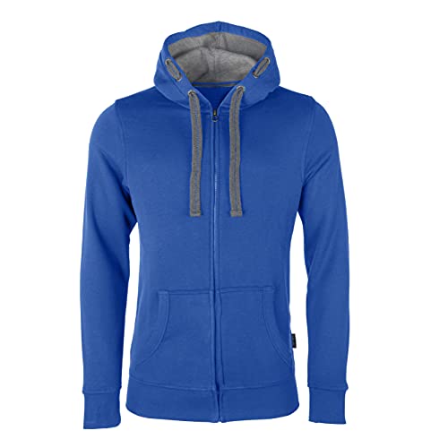 HRM Męska kurtka M bluza z kapturem, królewski błękit, 3XL