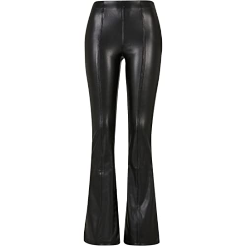 Urban Classics Damskie spodnie ze sztucznej skóry w stylu slim fit, dostępne w kolorze czarnym, rozmiary XS-5XL, czarny, S