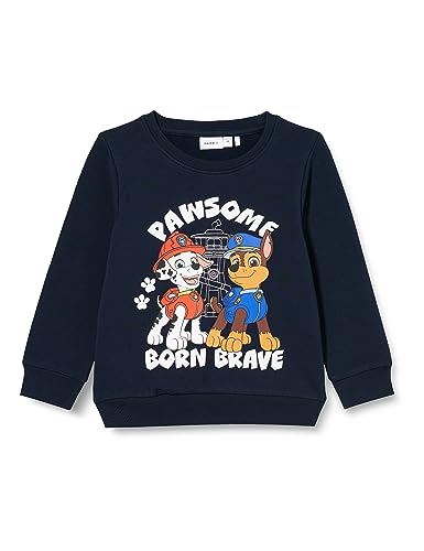 NAME IT Bluza chłopięca Nmmangus Pawpatrol Sweat Bru Cplg, Dark Sapphire, 110