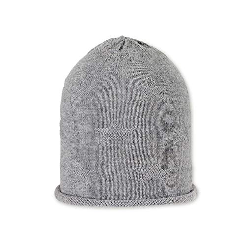 Sterntaler Czapka z daszkiem Baby Bonnet Maille na zimną pogodę, szary (Silber Mel. 542), XXL (Producent rozmiar:43)
