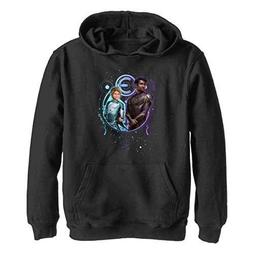 Marvel Sprite Kingo Duo chłopięca bluza z kapturem (1 opakowanie), Czarny, L