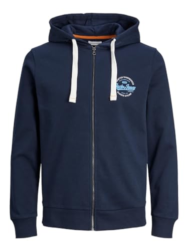 Bestseller A/S Męska kurtka z kapturem Jjmikk Sweat Zip Hood, Navy Blazer, XL