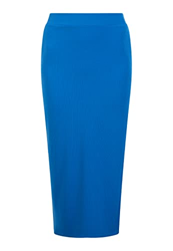 faina Spódnica midi z dzianiny damska 19227030, królewski błękit, XS