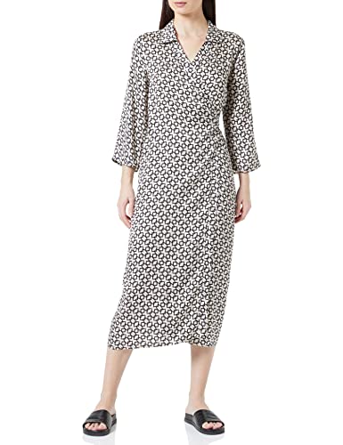 Sisley Sukienka damska, Multicolor Grey And Black 63j, 46