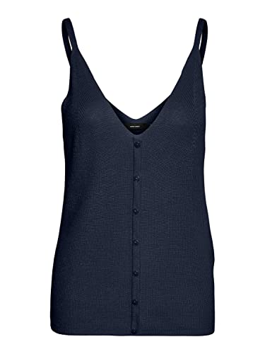 VERO MODA Women's VMNEWLEXSUN Strap Button GA Top, Ge Peach, S, ge peach, S