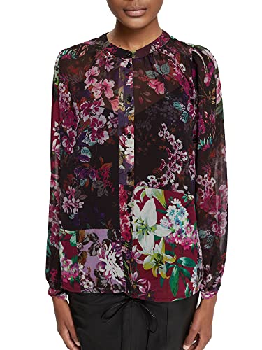 ESPRIT Collection Bluzka damska 112EO1F323, 603/BORDEAUX RED 4, M, 603/bordowy czerwony 4, M