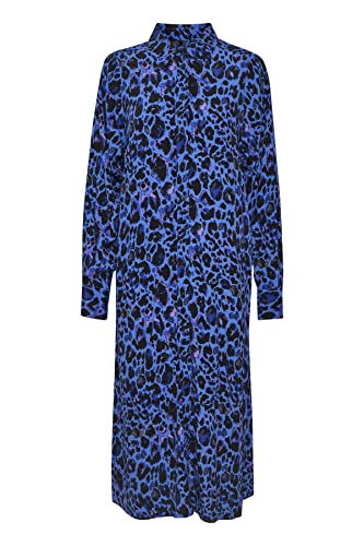 Part Two MarlasPW DR Casual Dress, niebieska czapka Leo Print, 44 damska, Niebieska czapka Leo Print, 42