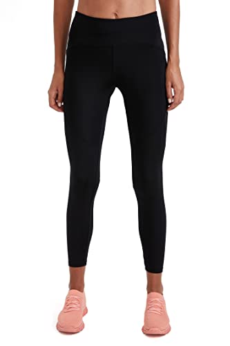 DeFacto Legginsy z wysokim stanem dla kobiet – sportowe legginsy dla kobiet, spodnie sportowe (czarne, XXL), czarny, XXL