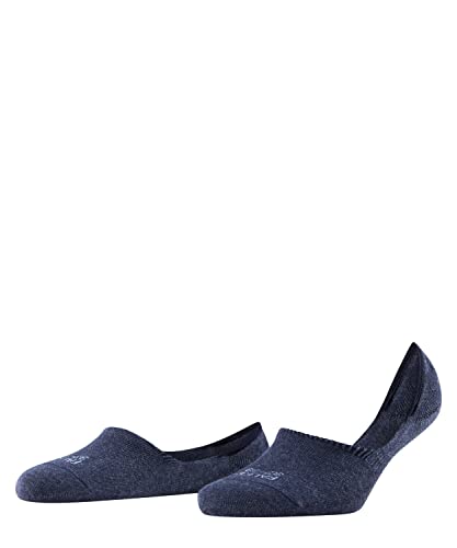 FALKE Kobiety Stopki Step High Cut W IN Zrównoważona Bawełna niewidoczne jednokolorowe 1 Para, Niebieski (Navy Melange 6127), 39-40