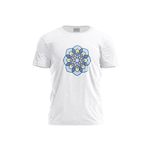 Green Fish, Męski T-shirt z cyfrowym nadrukiem,% 100 bawełna, biały, na co dzień, męskie topy, rozmiar: M, biały, M