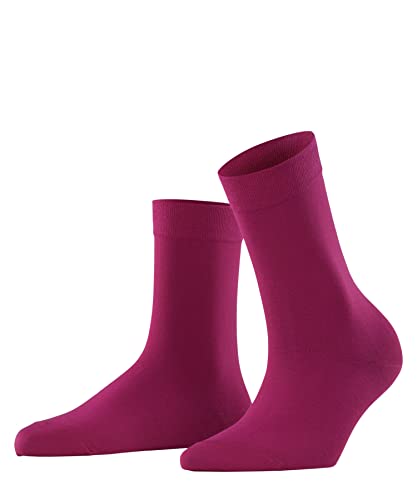 FALKE Cotton Touch Skarpetki damskie bawełna biały czarny więcej delikatnych kolorów jednokolorowe, bez wzoru na lato lub zimę, 1 para, Różowy (Berry 8390), 42 EU