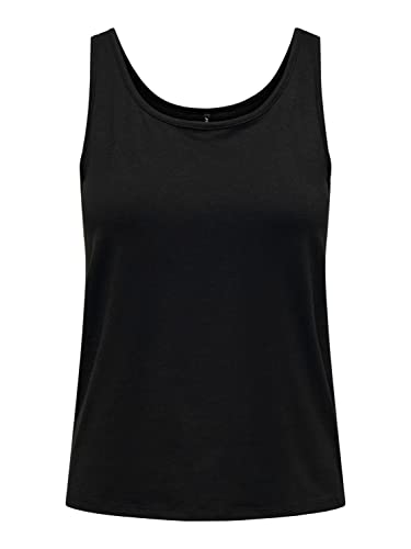 Bestseller A/S Damski ONLMOSTER S/L Tank JRS NOOS Top, czarny, 3XL, czarny, 3XL