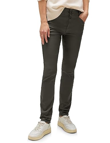 Street One Spodnie damskie Slim Coating, Woods Green, 40W / 32L