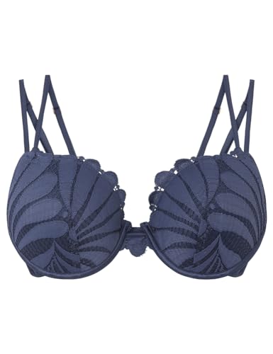 Women'secret Beautiful Biustonosz Klasyczny Faszerowana obręcz Niebieski Kobieta, Średni niebieski, 85D
