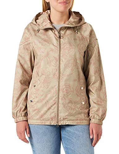 Geox Kurtka damska W BRIONIA White Pepper Floreal, 42, Biały pepper Floreal, 42