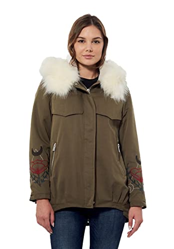 Kaporal Kurtka damska-Model Draco-Kolor Kaki-Rozmiar XL, Khaki zielony, S