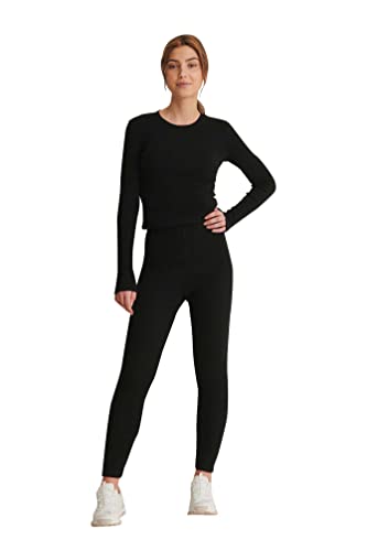 NA-KD Rajstopy damskie, Czarny, 34