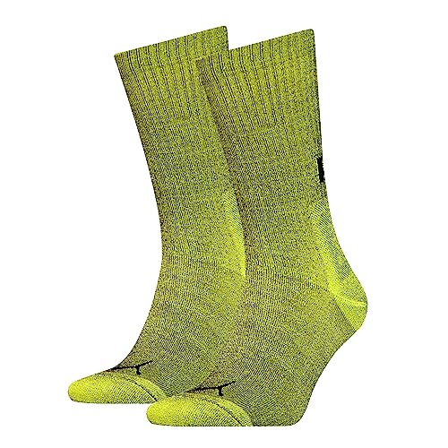 PUMA Skarpety męskie Crew Sock (2 sztuki), Żółty Burst, 39-42 EU