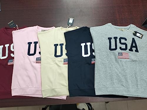 AMERICAN COLLEGE USA Spodnie dresowe męskie, Burgundy, S
