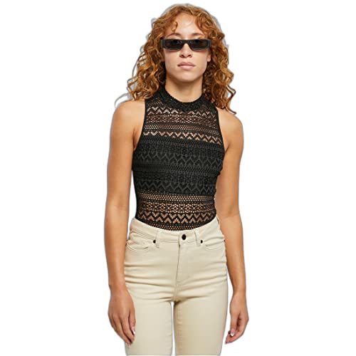 Urban Classics Damska koszulka z golfem z golfem, czarna, Czarny, XL