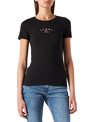 Tommy Jeans T-shirt damski, czarny, XS