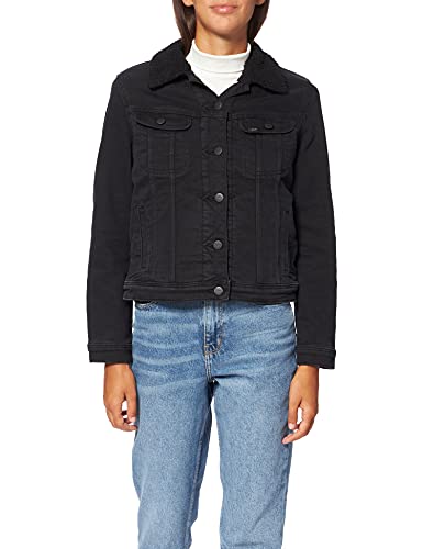 Lee Damska kurtka Sherpa Rider Denim, Black Parker, S
