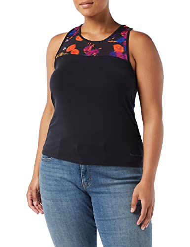 Desigual Damska koszulka Ts_Kite, Czarny, XL