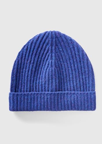 United Colors of Benetton Czapka męska 1302u0724 zestaw akcesoriów zimowych, niebieska 538, S