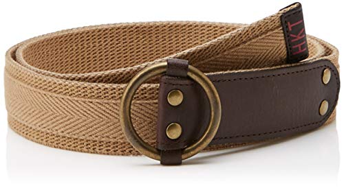 Hackett London Hkt Washed Canvas Belt Pasek Mezczyzni, Brązowy (Tan 869), S