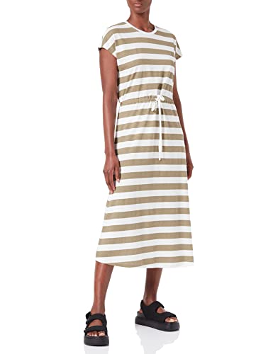 ONLY Sukienka damska Onlmay S/S midi Stripe Dress JRS, Mermaid/Stripes:cloud Dancer (Kia), L