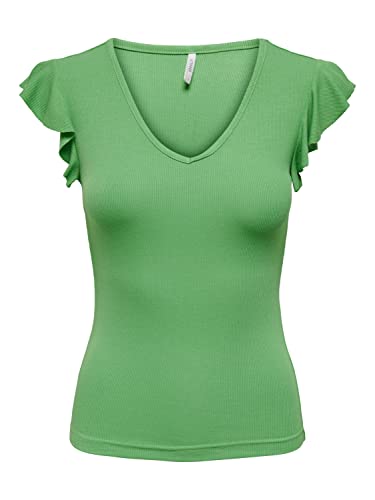 Bestseller A/S Damski Onlbelia S/L JRS NOOS Top, Vibrant Green, XXL, Vibrant Green, XXL