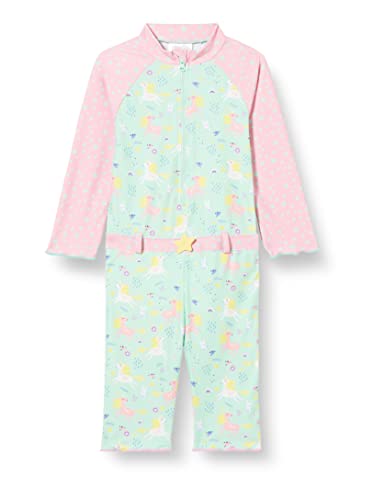 Playshoes Jednoczęściowy kostium kąpielowy dla dzieci, ochrona przed promieniowaniem UV, strój kąpielowy, Jednorożec, długi rękaw, 86-92